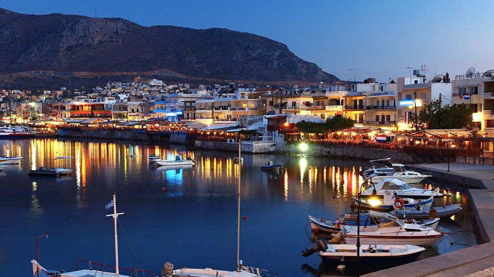 Hersonissos-Port-by-Night