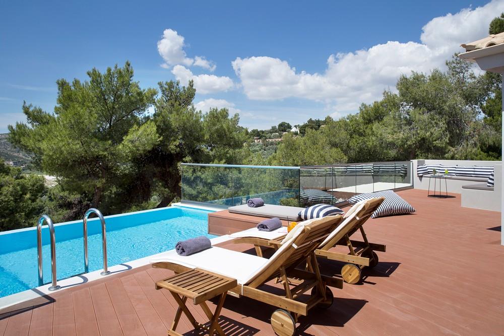 terrace villa private pool