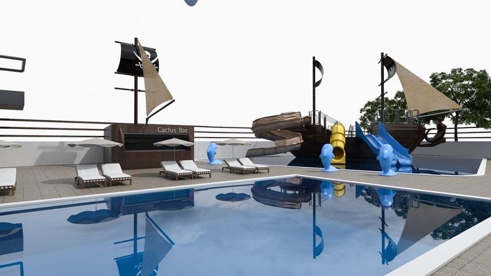 water park and cactus bar